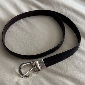 🖤 BRIGHTON Silver Metal Hearts Belt - Size 38